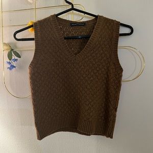 BRANDY MELVILLE Brown Sweater Vest